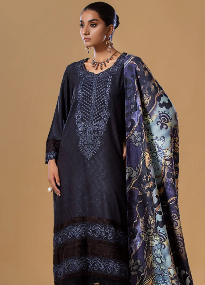 Tehzeeb by Riaz Arts Embroidered Leather Peach Suits Unstitched 3 Piece RA24TL TL-219 - Winter Collection