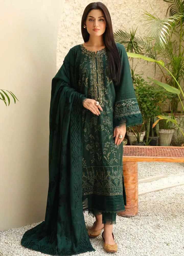 Tehzeeb by Riaz Arts Embroidered Leather Peach Suits Unstitched 3 Piece RA24ULP TL-284 - Winter Collection