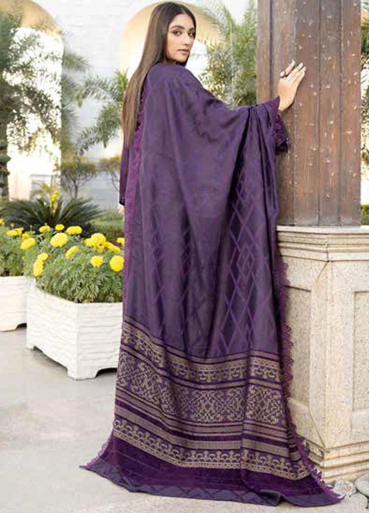 Tehzeeb By Riaz Arts Embroidered Leather Peach Suits Unstitched 3 Piece RA22TPL TL-171 - Winter Collection