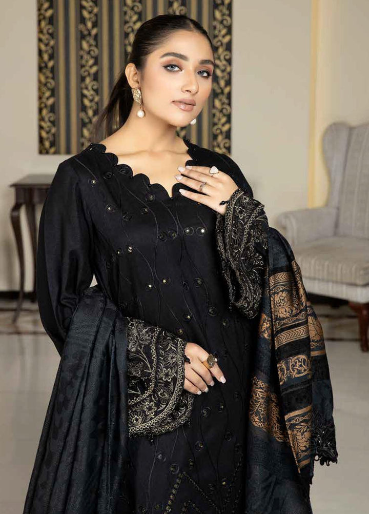 Tehzeeb By Riaz Arts Embroidered Leather Peach Suits Unstitched 3 Piece RA22TPL TL-175 - Winter Collection