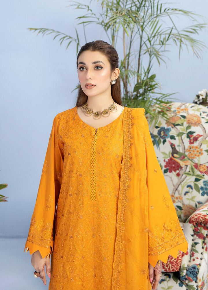 Tehzeeb By Riaz Arts Embroidered Lawn Suits Unstitched 3 Piece RA23TPL TL-46 - Summer Collection