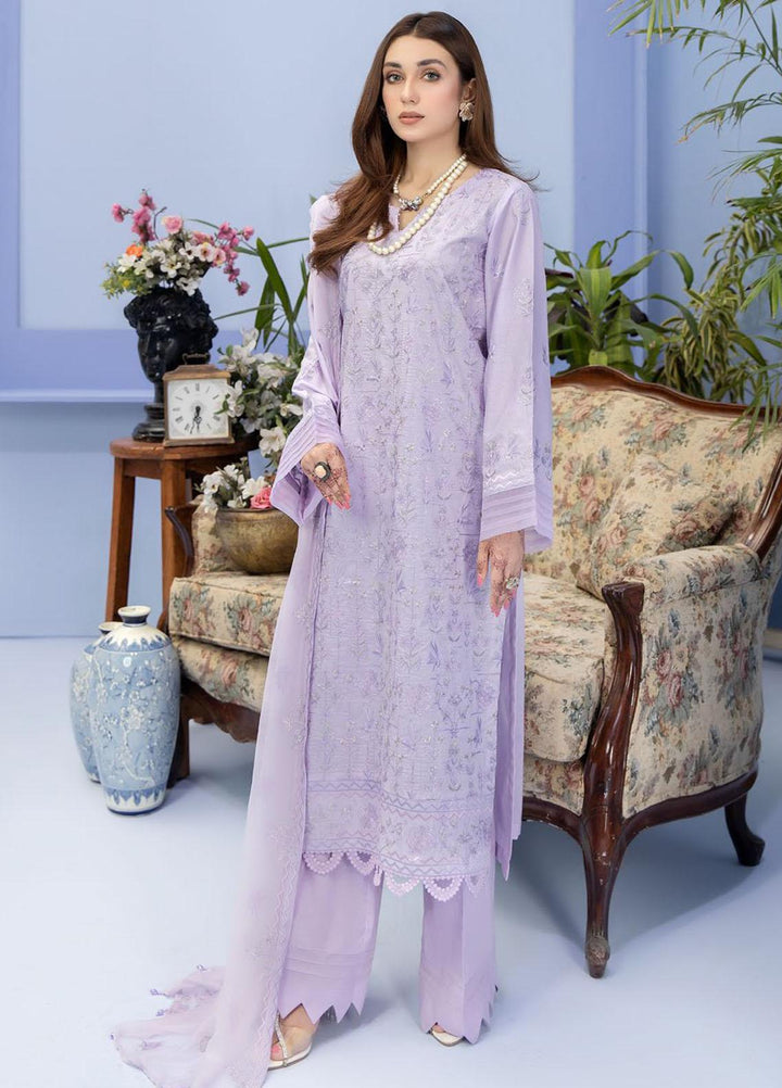 Tehzeeb By Riaz Arts Embroidered Lawn Suits Unstitched 3 Piece RA23TPL TL-48 - Summer Collection