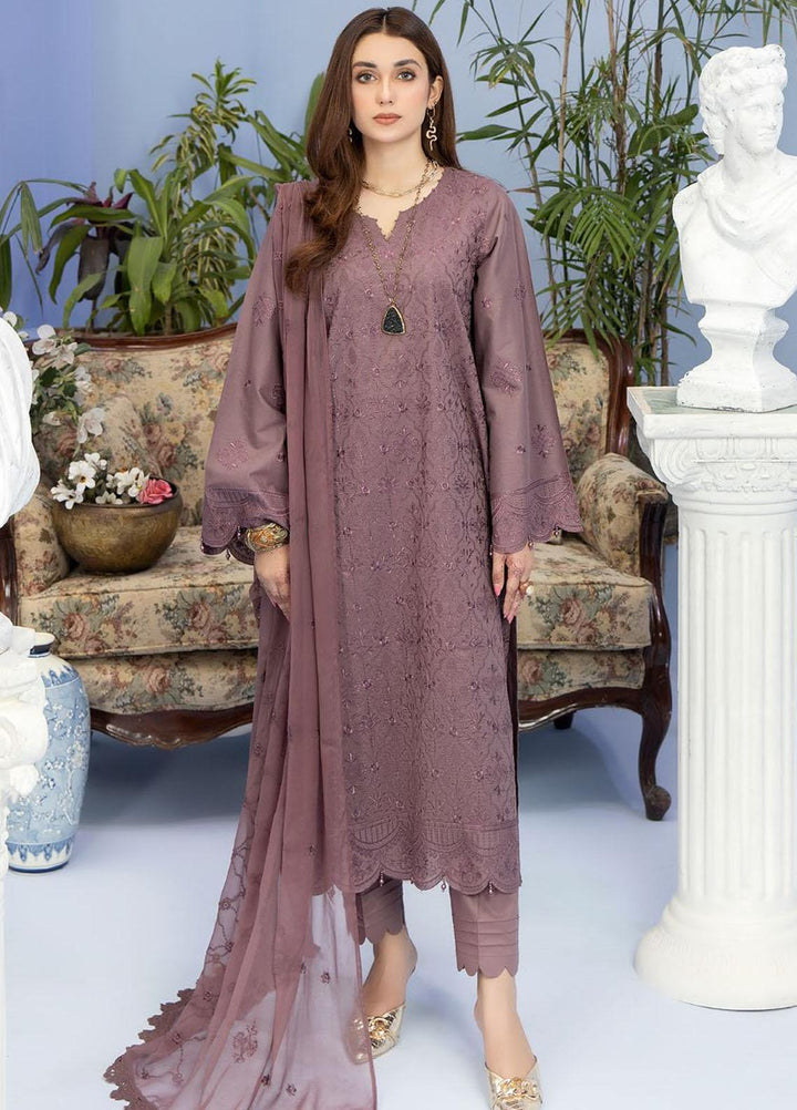 Tehzeeb By Riaz Arts Embroidered Lawn Suits Unstitched 3 Piece RA23TPL TL-50 - Summer Collection
