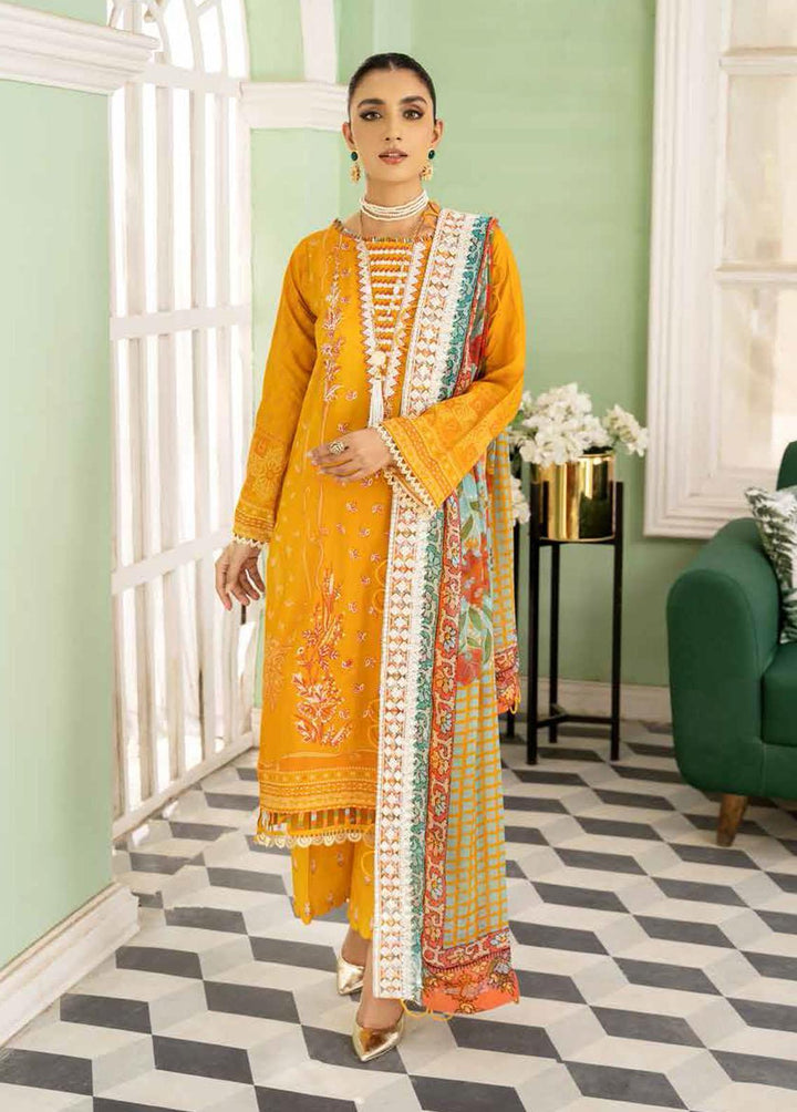 Tehzeeb By Riaz Arts Embroidered Lawn Suits Unstitched 3 Piece RA22TL TE-05 - Exclusive Collection