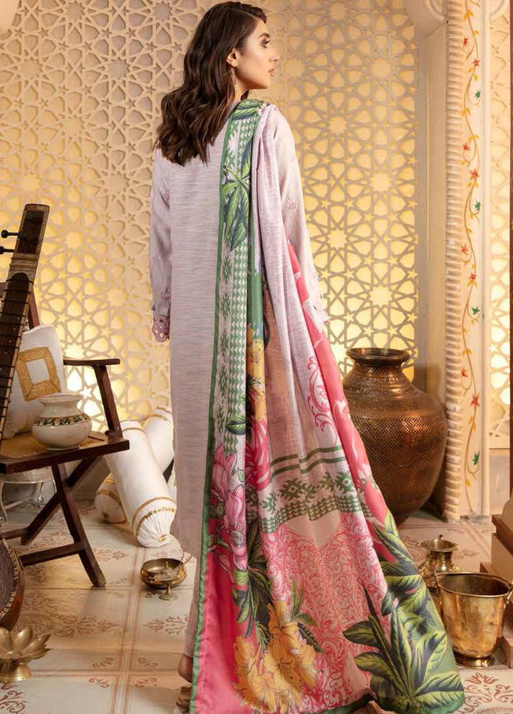 Tehzeeb by Riaz Arts Embroidered Leather Peach Suits Unstitched 3 Piece RA21TC LP-24 - Winter Collection