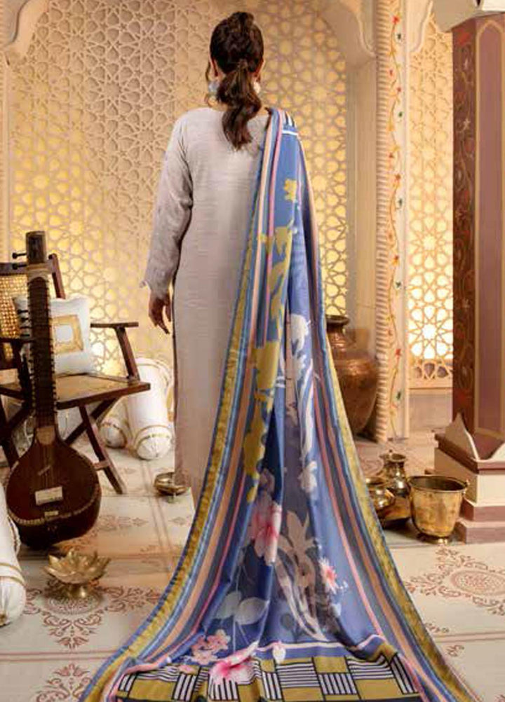 Tehzeeb by Riaz Arts Embroidered Leather Peach Suits Unstitched 3 Piece RA21TC LP-26 - Winter Collection