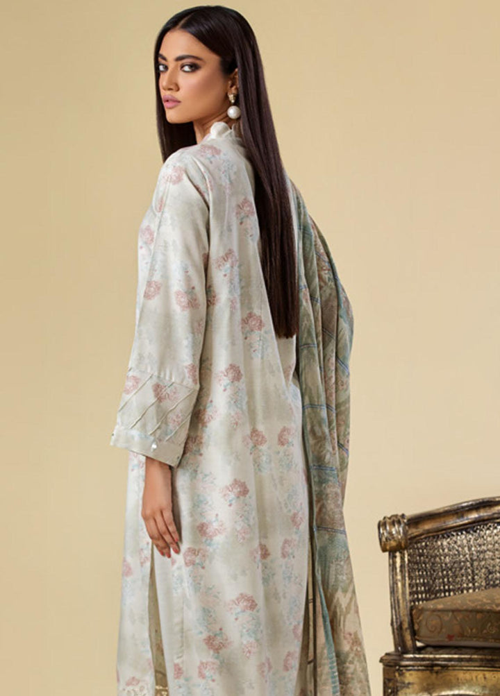 Tehzeeb By Riaz Arts Printed  Suits Unstitched 3 Piece RA23LP TL-100 - Summer Collection