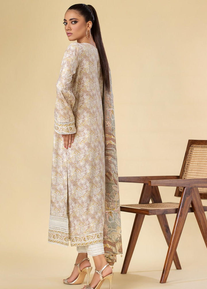 Tehzeeb By Riaz Arts Printed  Suits Unstitched 3 Piece RA23LP TL-102 - Summer Collection
