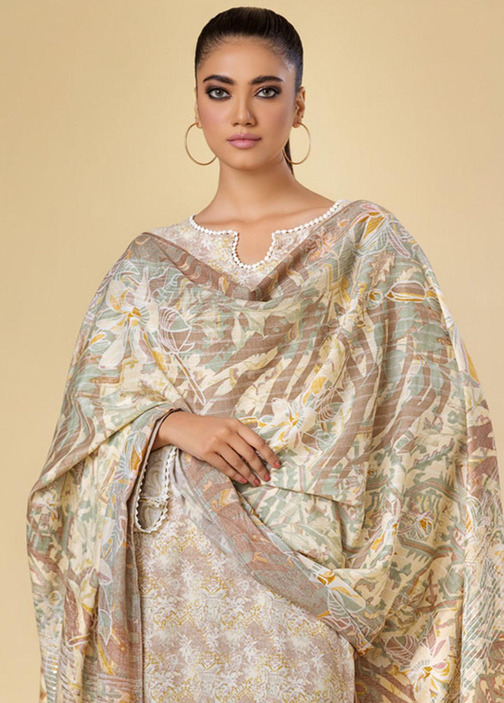 Tehzeeb By Riaz Arts Printed  Suits Unstitched 3 Piece RA23LP TL-102 - Summer Collection