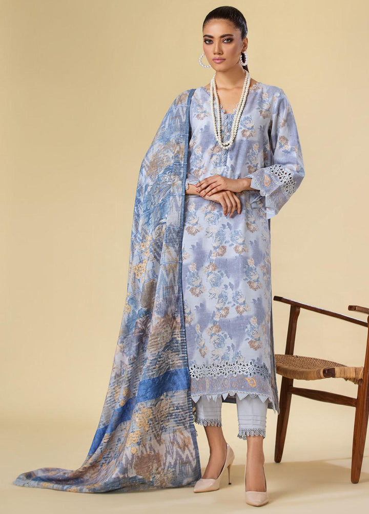 Tehzeeb By Riaz Arts Printed  Suits Unstitched 3 Piece RA23LP TL-103 - Summer Collection