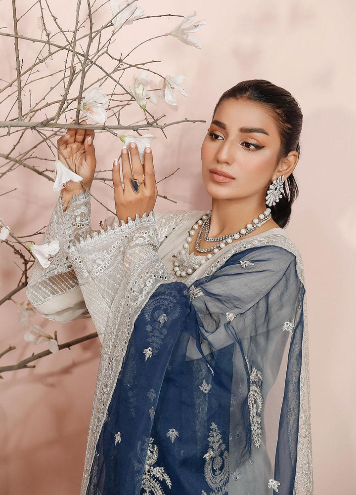 Tehzeeb By Riaz Arts Embroidered Swiss Voile Suits Unstitched 3 Piece RS23TS TL-09 - Summer Collection