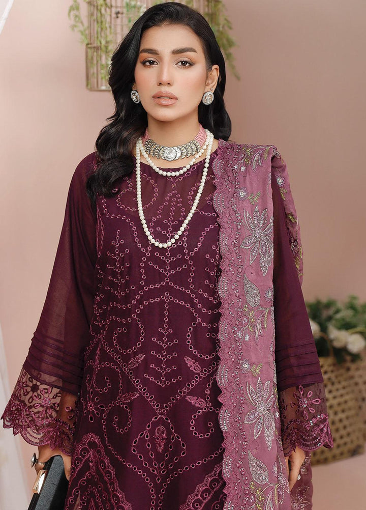 Tehzeeb By Riaz Arts Embroidered Swiss Voile Suits Unstitched 3 Piece RS23TS TL-12 - Summer Collection