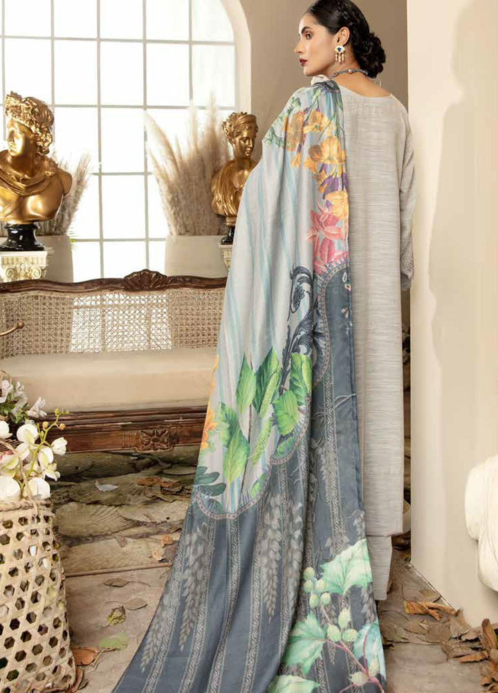 Tehzeeb by Riaz Arts Embroidered Leather Peach Suits Unstitched 3 Piece RA21TL-2 LP-13 - Winter Collection