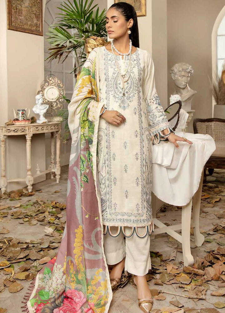 Tehzeeb by Riaz Arts Embroidered Leather Peach Suits Unstitched 3 Piece RA21TL-2 LP-14 - Winter Collection