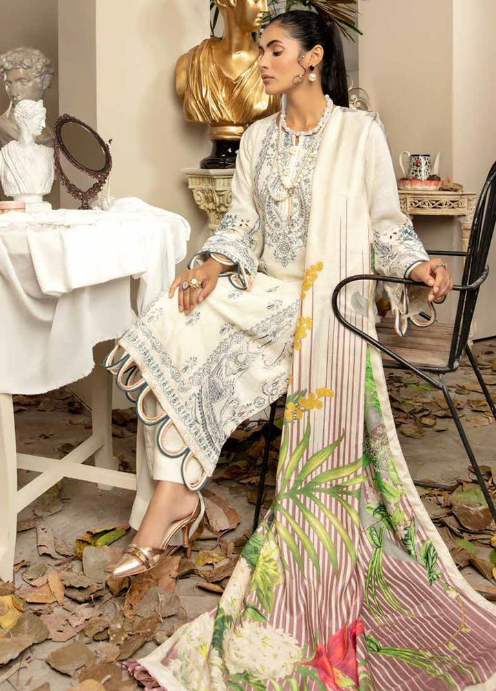 Tehzeeb by Riaz Arts Embroidered Leather Peach Suits Unstitched 3 Piece RA21TL-2 LP-14 - Winter Collection