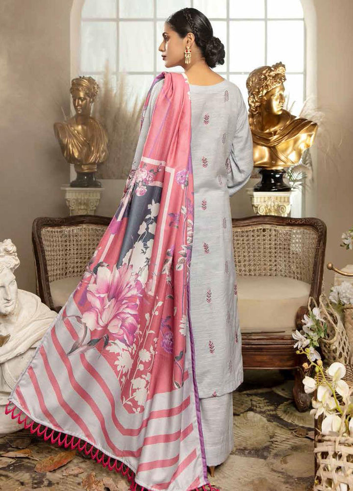 Tehzeeb by Riaz Arts Embroidered Leather Peach Suits Unstitched 3 Piece RA21TL-2 LP-19 - Winter Collection