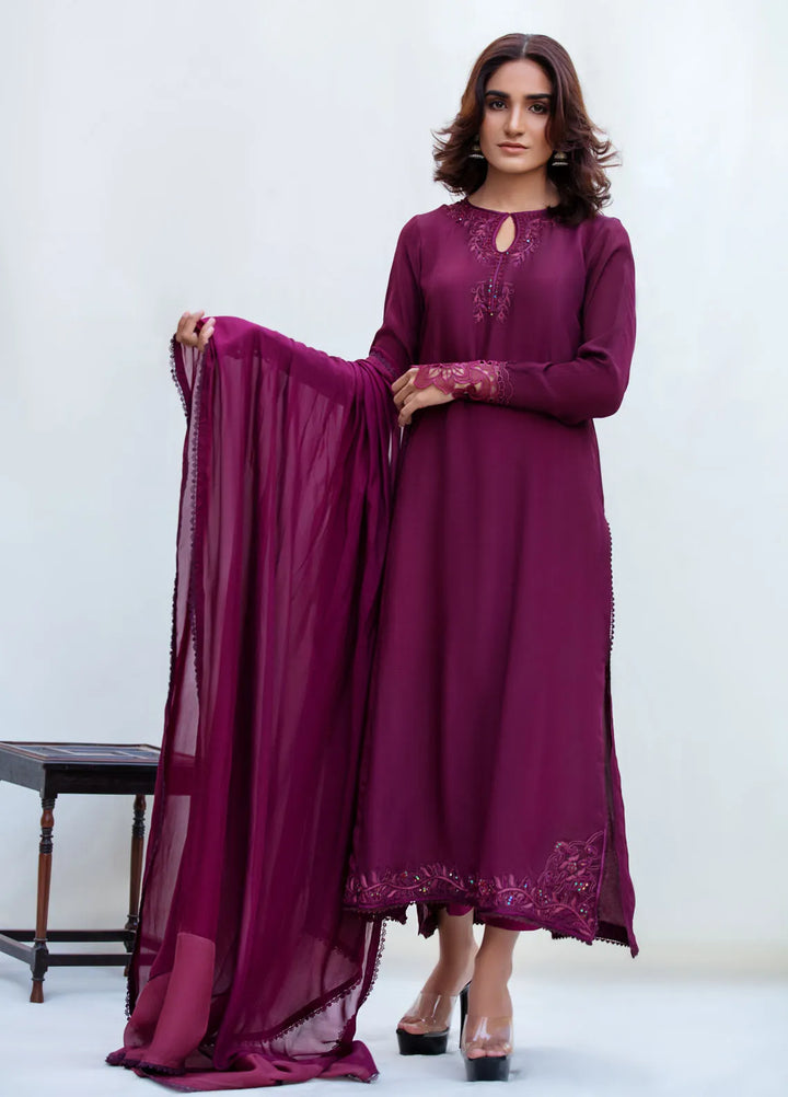 Textile Lime Pret Embroidered Raw Silk 3 Piece Suit Eva 2