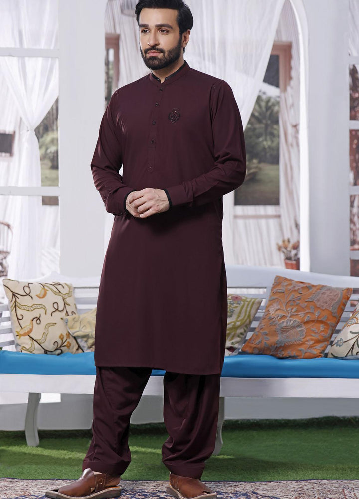 The Great Master (TGM) Wash N Wear Formal Shalwar Kameez for Men - TGM21KS Cardinal