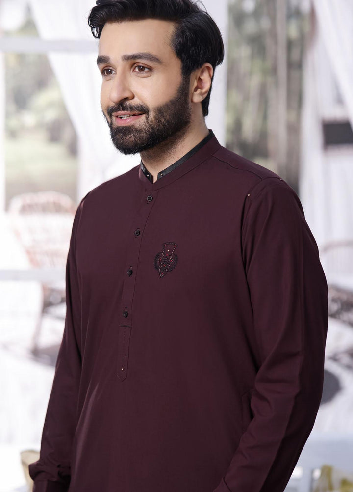 The Great Master (TGM) Wash N Wear Formal Shalwar Kameez for Men - TGM21KS Cardinal