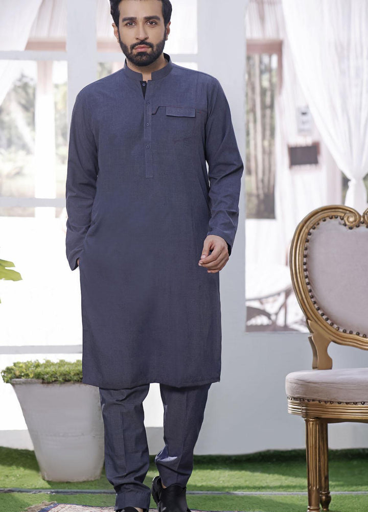The Great Master (TGM) Wash N Wear Formal Men Shalwar Kameez - TGM21KS Deep Space