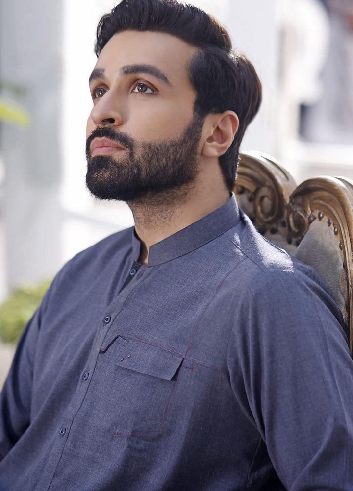 The Great Master (TGM) Wash N Wear Formal Men Shalwar Kameez - TGM21KS Deep Space