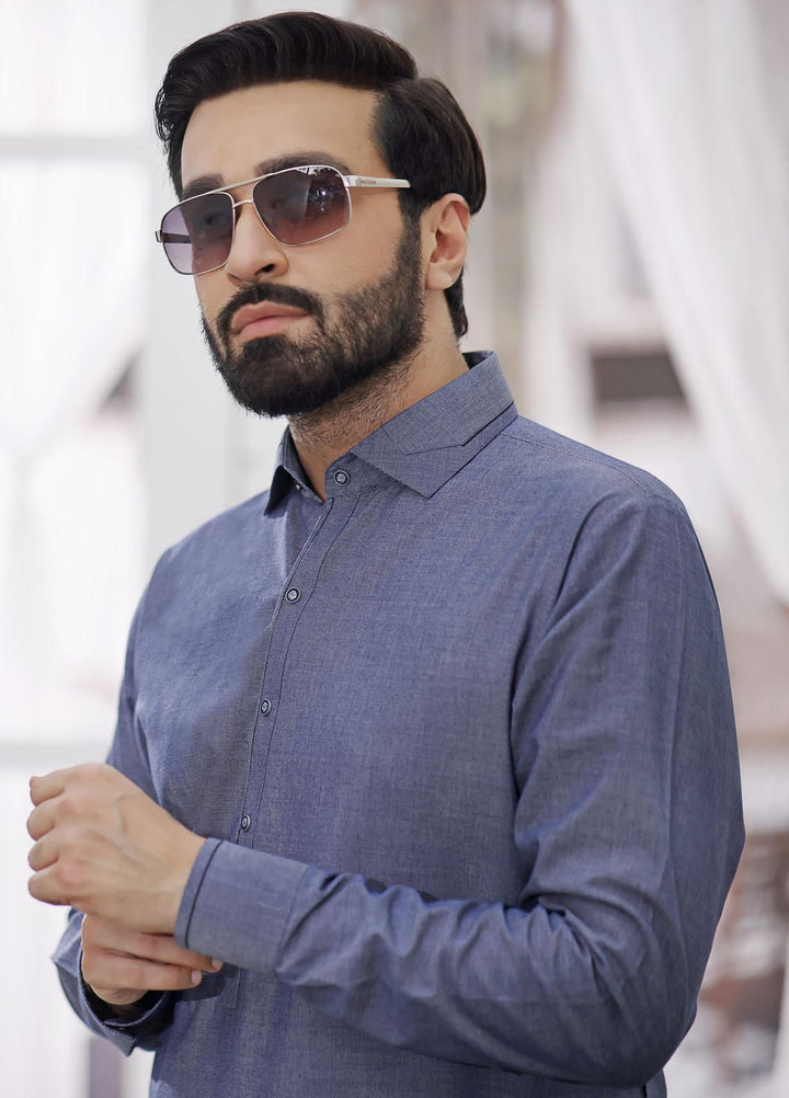 The Great Master (TGM) Wash N Wear Formal Men Shalwar Kameez - TGM21KS Iron Flint