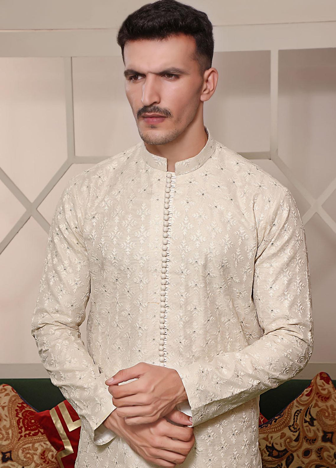 The Great Master (TGM) Missouri Formal Men Kurta Pajama -  TGM22MNF Frosty Glow