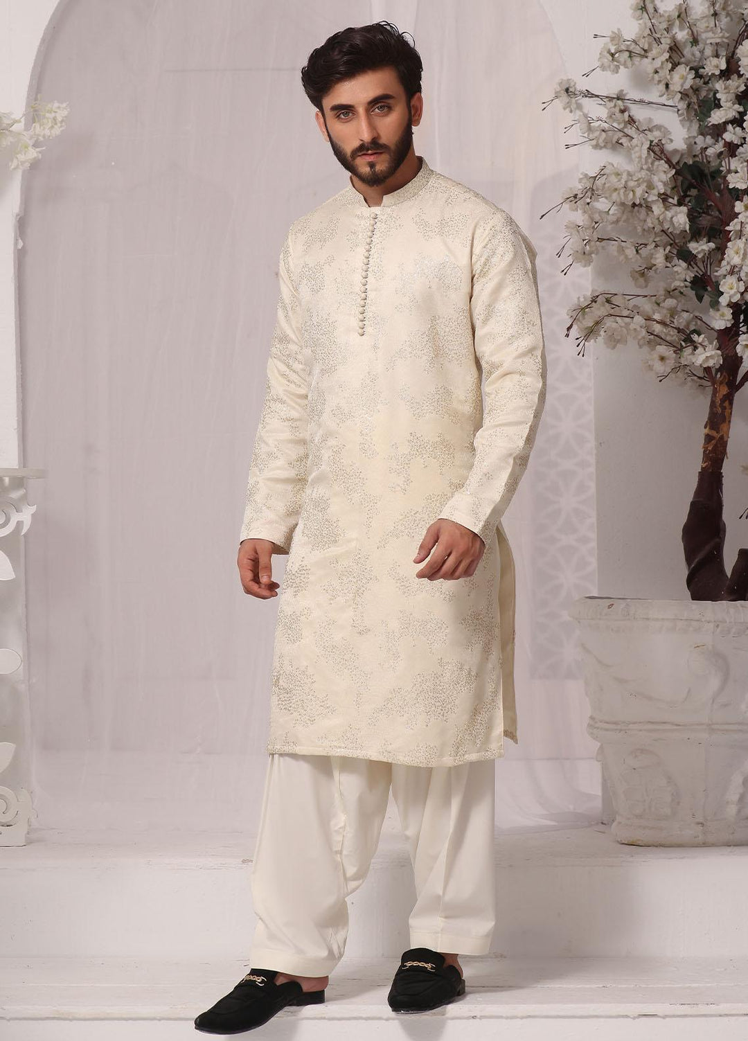 The Great Master (TGM) Jamawar Formal Men Kameez Shalwar -  DIAMOND DUST