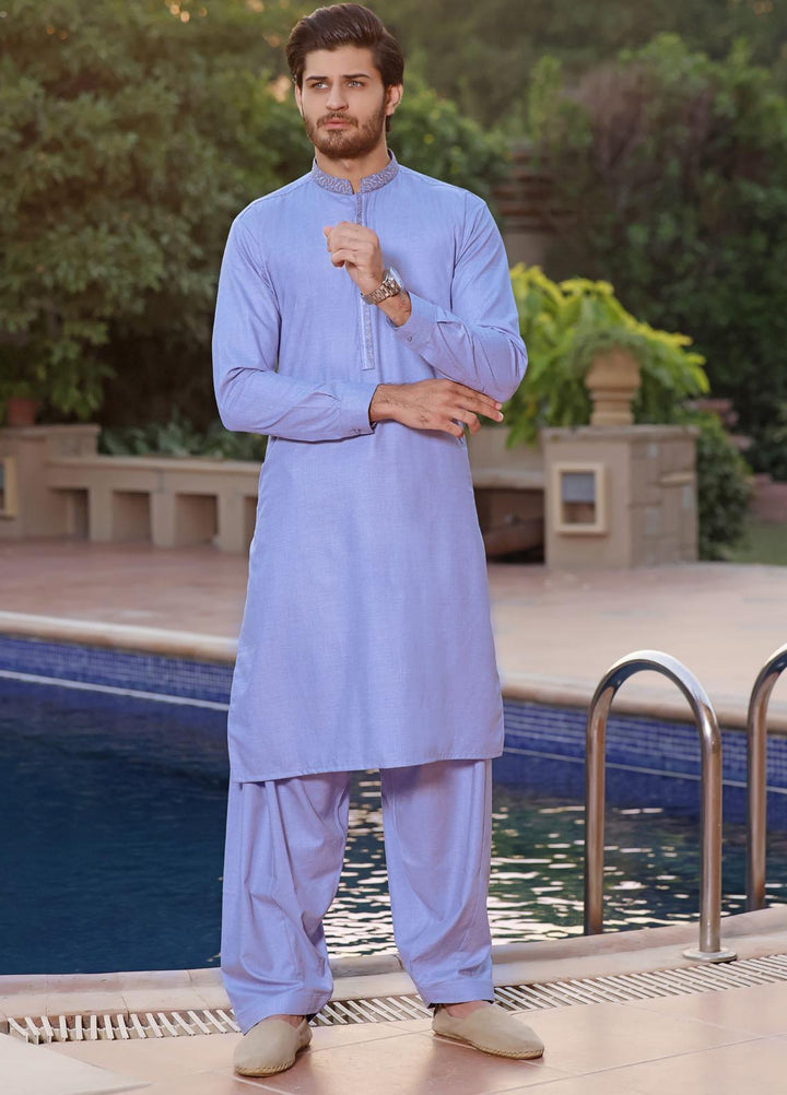 The Great Master (TGM) Blended Formal Men Shalwar Kameez -  TGM21KS Crayola