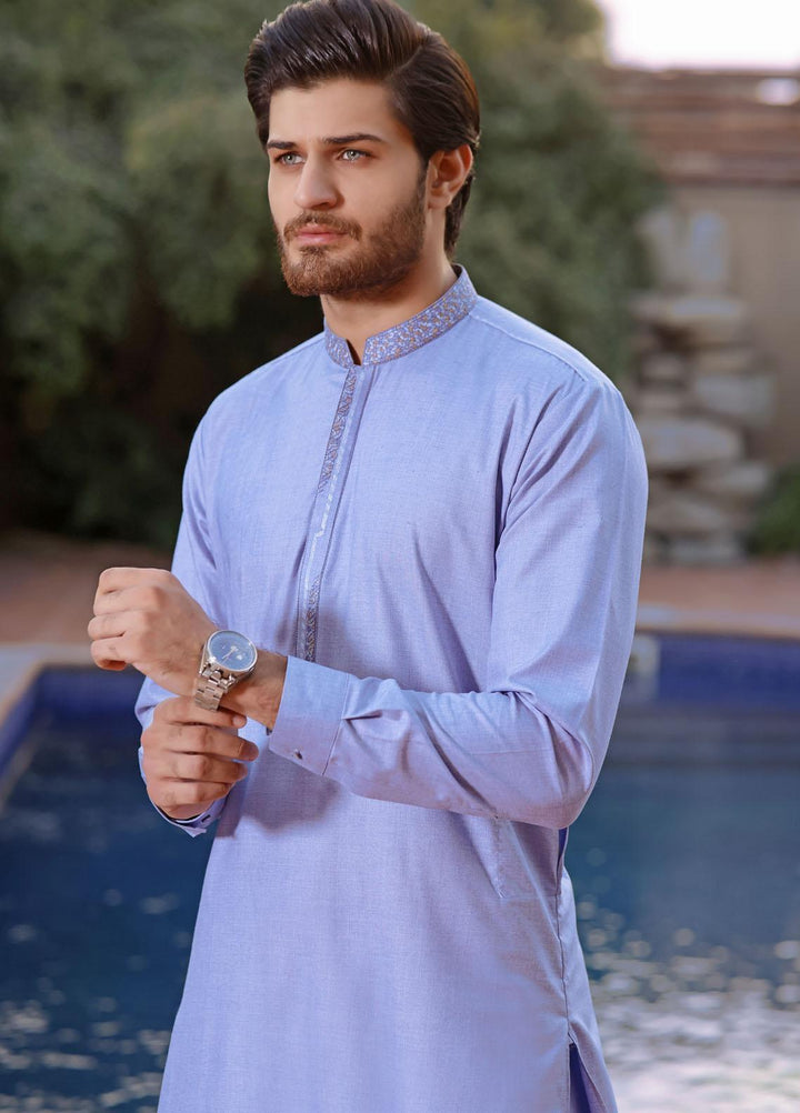 The Great Master (TGM) Blended Formal Men Shalwar Kameez -  TGM21KS Crayola