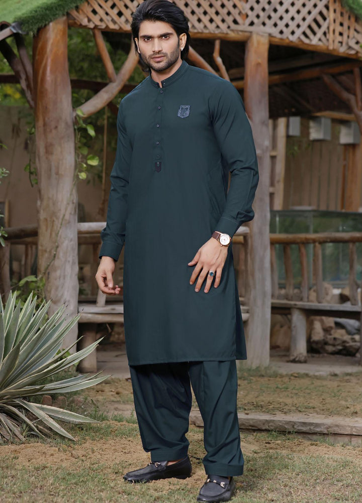 The Great Master (TGM) Blended Formal Shalwar Kameez for Men -  TGM21KS Shamrock