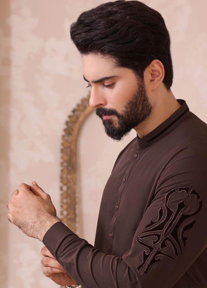 The Great Master (TGM) Wash N Wear Formal Kurta Pajama for Men -  TGM22MN-4 Brown Nut