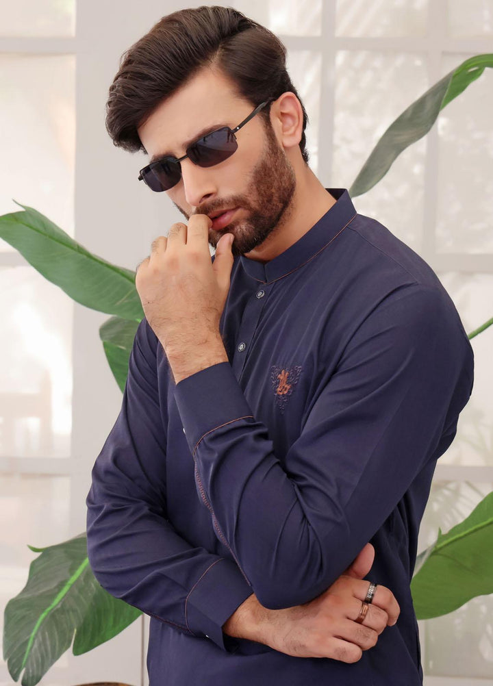 The Great Master (TGM) Wash N Wear Formal Kurta Pajama for Men -  TGM22MFS Berlin Blue