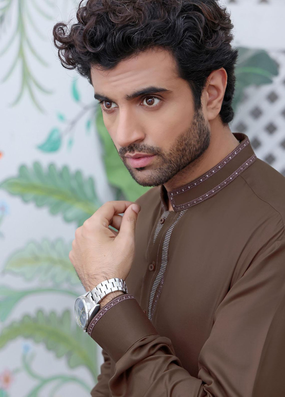 The Great Master (TGM) Wash N Wear Formal Kameez Shalwar for Men -  TGM22MFS Cassel Brown