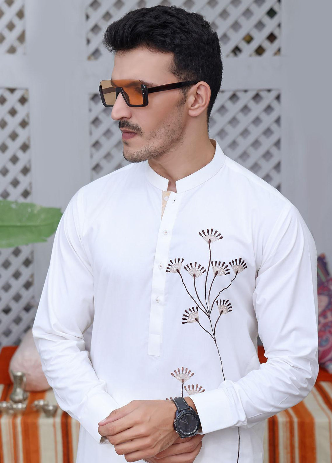 The Great Master (TGM) Wash N Wear Formal Kameez Shalwar for Men -  TGM22MFS Spatial White