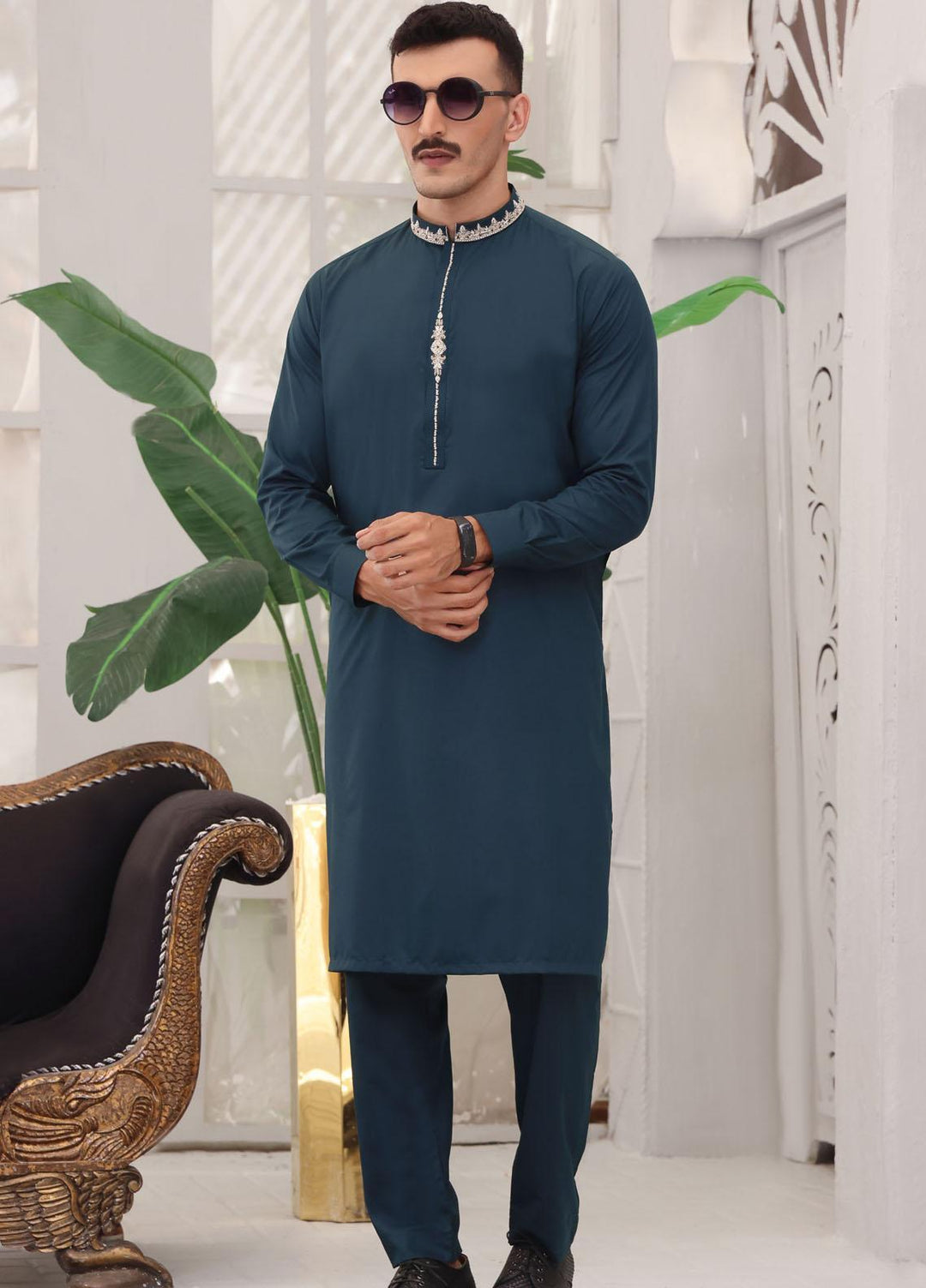 The Great Master (TGM) Wash N Wear Formal Kurta Pajama for Men - TGM22MFS Jasper