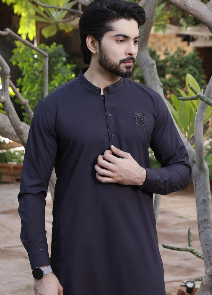 The Great Master (TGM) Wash N Wear Formal Men Shalwar Kameez -  TGM22MS Gunmetal