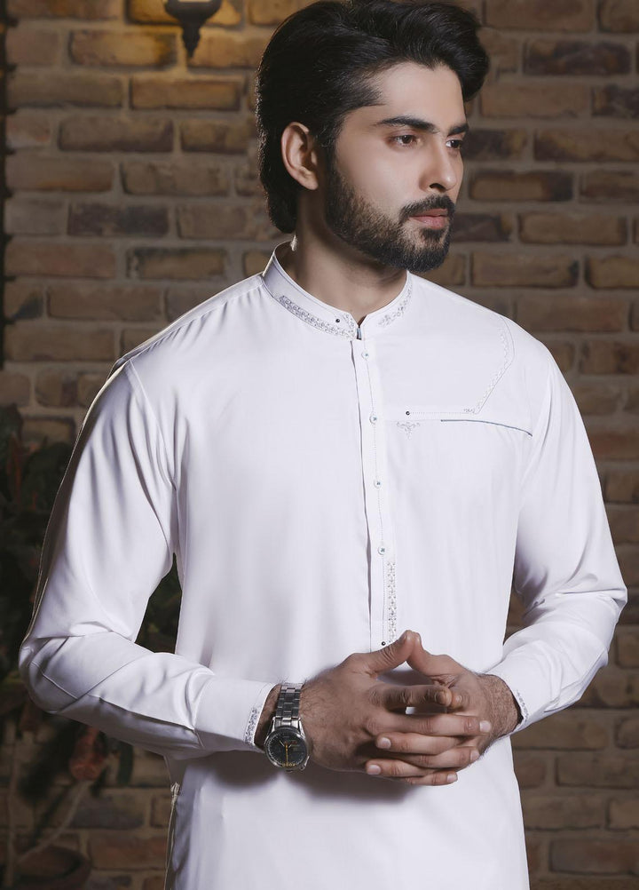 The Great Master (TGM) Wash N Wear Formal Shalwar Kameez for Men -  TGM22MS-2 Whitewall