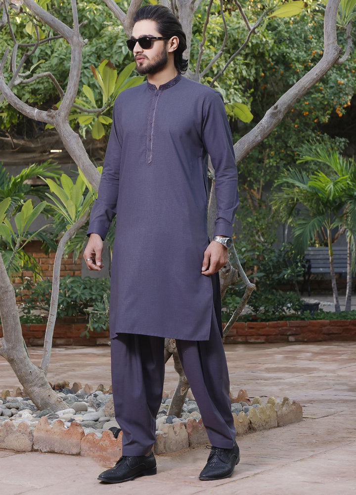 The Great Master (TGM) Wash N Wear Formal Shalwar Kameez for Men -  TGM22MS Thistle