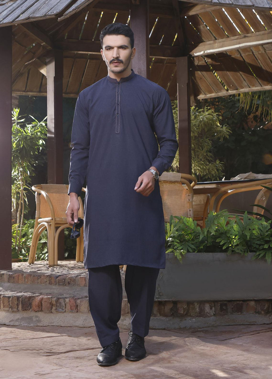 The Great Master (TGM) Wash N Wear Formal Men Shalwar Kameez -  TGM22MS-3 Grey Wood