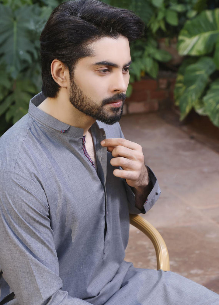 The Great Master (TGM) Wash N Wear Formal Shalwar Kameez for Men -  TGM22MKS Silver Storm