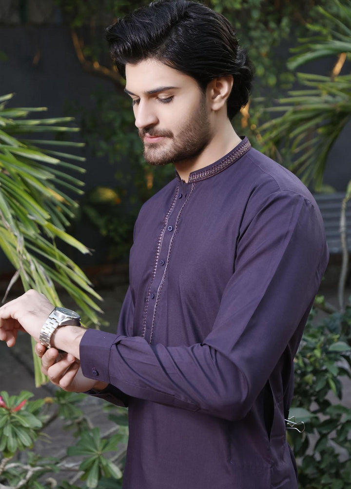 The Great Master (TGM) Wash N Wear Formal Shalwar Kameez for Men -  TGM22MKS French Lilac