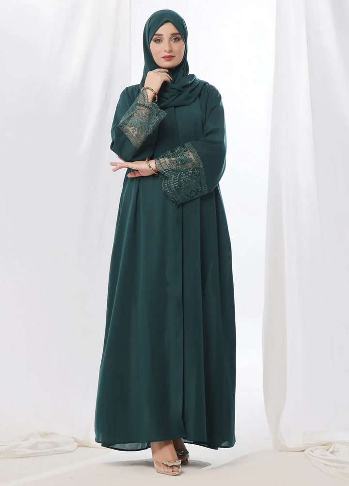 TGM Pret Embroidered Georgette Abaya Naushabah