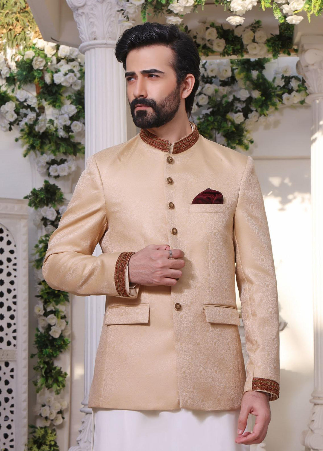 The Great Master (TGM) Jamawar Formal Men Prince Coat -  Prince Coat-68