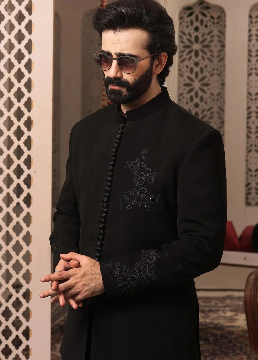 The Great Master (TGM) Embroidered Men Prince Coat - Prince Coat 71