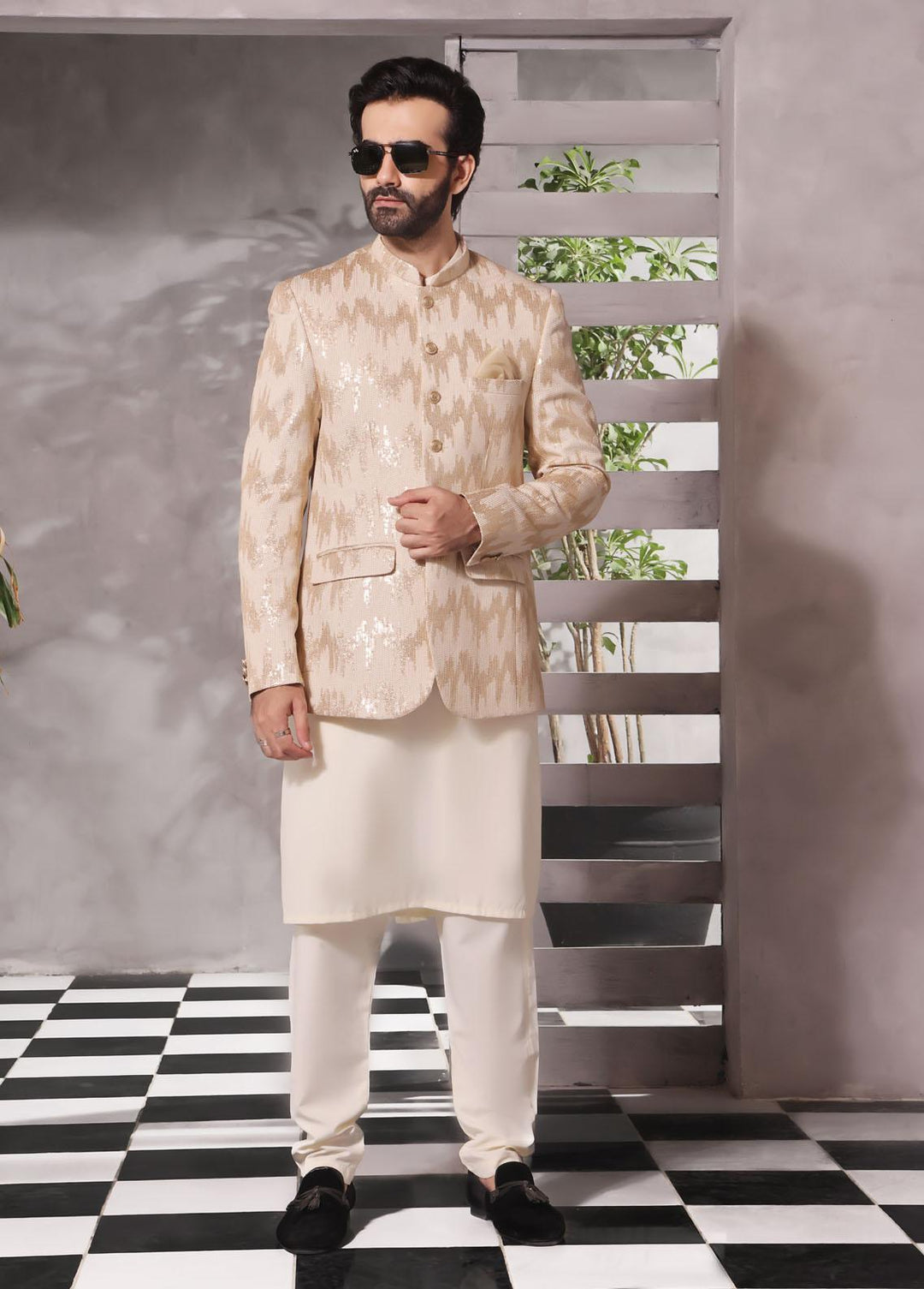 The Great Master (TGM) Raw silk Formal Men Prince Coat -  Prince Coat 81