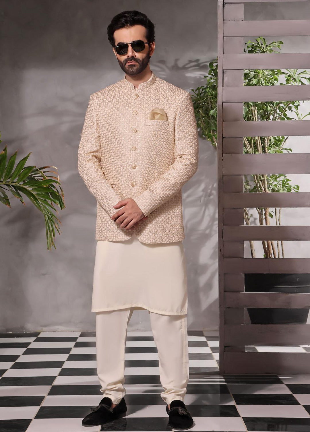 The Great Master (TGM) Raw silk Formal Men Prince Coat -  Prince Coat 83