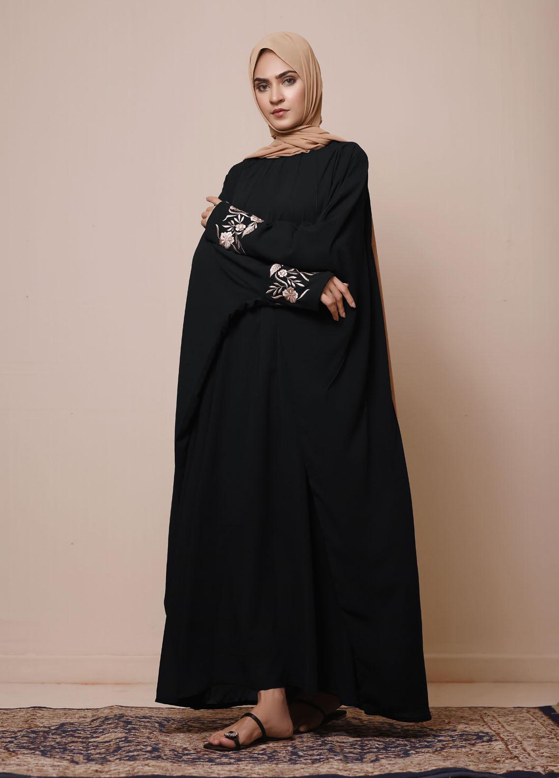 The Great Master (TGM)  Korean Nida Front Open Abaya TGM22MM Mehnaz main image 1