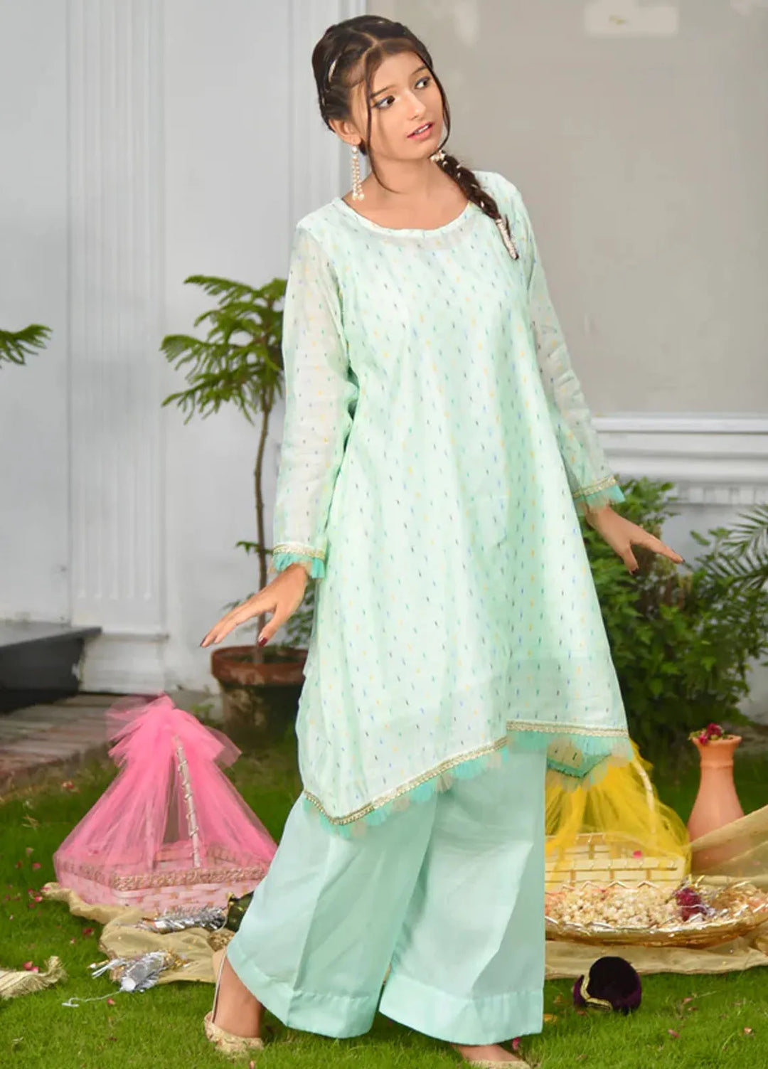 The Girl Store Pret Casual Lawn 2 Piece Suit Aqua