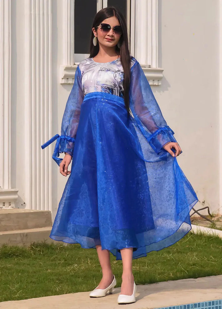 The Girl Store Pret Casual Organza Kurti Frozen Fever Gown